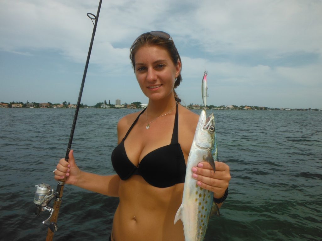 Lure Smashing Spring Spanish Mackerel in the Destin FL Harbors and other  shallow water spots nearby