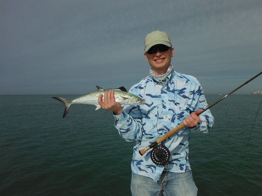 fly fishing for Spanish mackerel