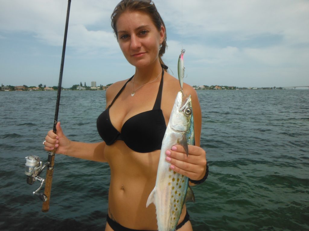 Spanish mackerel fishing in a Bikini