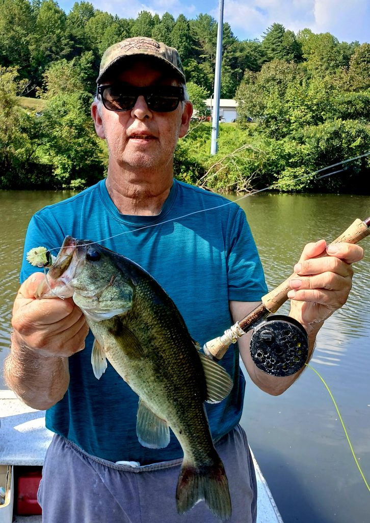 Fly fishing for bass