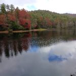 Fishing Cliffside Lake near Franklin NC