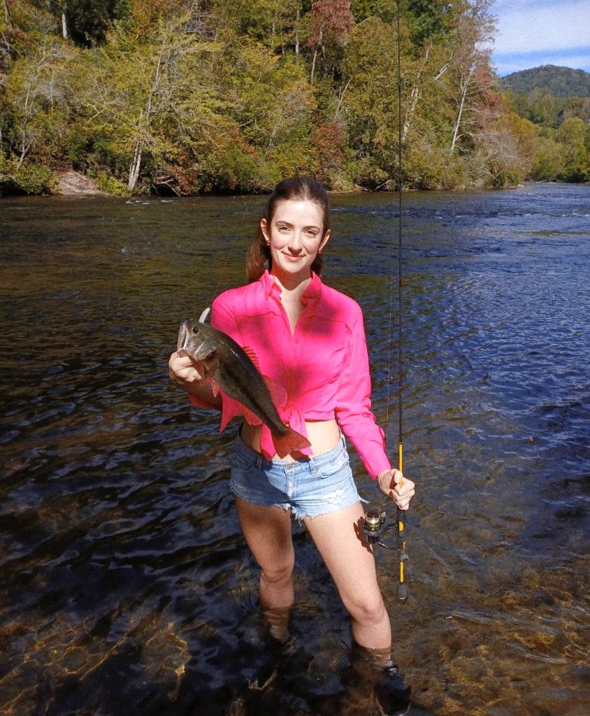 fishing fpr largemouth bass in western North Carolina rivers